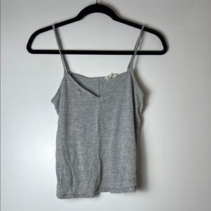 Madewell Women's Grey Anthem Crop Cami - Size Medium